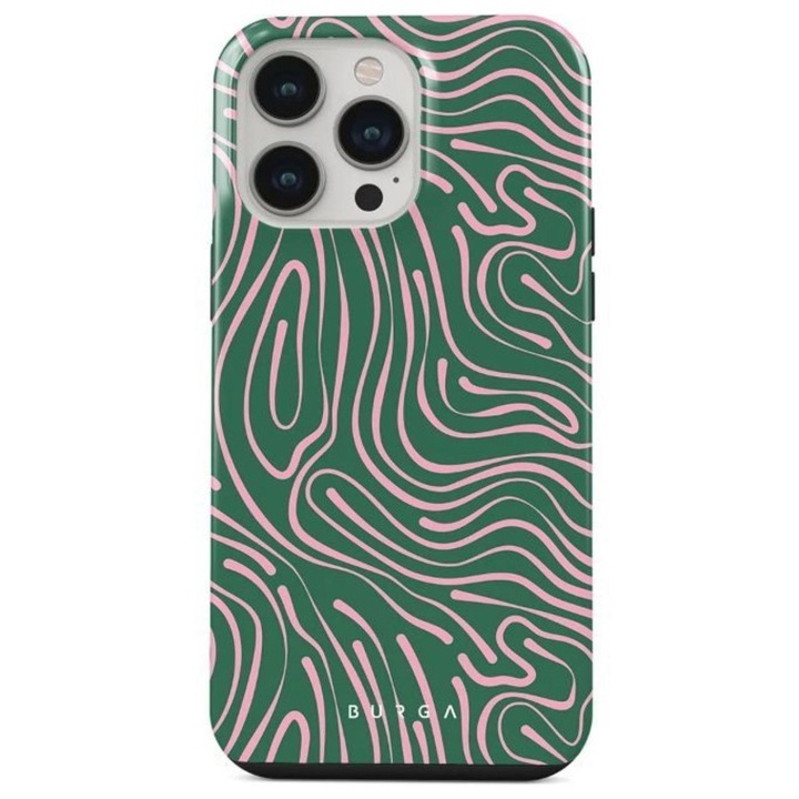 Husa Burga Dual Layer Hawaiian Breeze compatibila cu iPhone 14 Pro Max