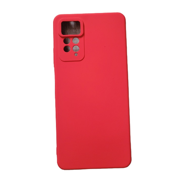 Противоударен силиконов капак с микрофибърна вътрешност, съвместим с Xiaomi Redmi Note 11 Pro 5G Red