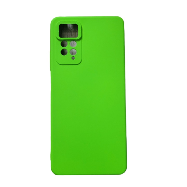 Противоударен силиконов капак с микрофибърна вътрешност, съвместим с Xiaomi Redmi Note 11 Pro 5G Green