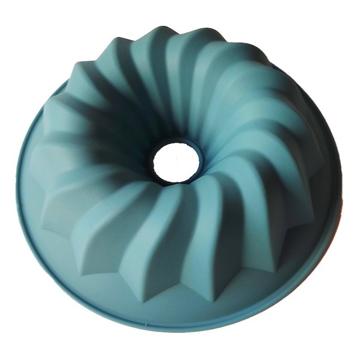 Forma din silicon pentru chec, cozonac pane, Blat tort, Albastru, 20 cm, 255COF