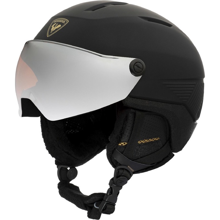 Casca de schi pentru adulti, Rossignol, Visor Impacts, Negru, M/L ( 55-59 cm )