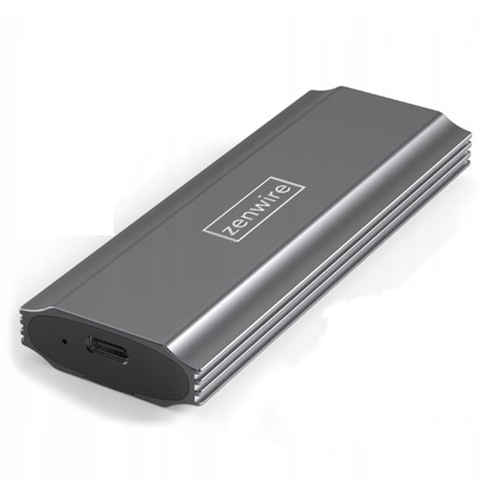 SSD кутия адаптер, Zenwire, NVME Pocket SATA PCIe M.2 COMBO USB 3.0 USB-C 3.1 M2