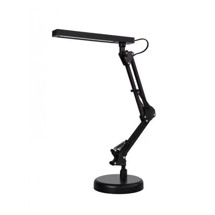 Lampa de birou reglabila cu raza mare, SW-815, culoare negru