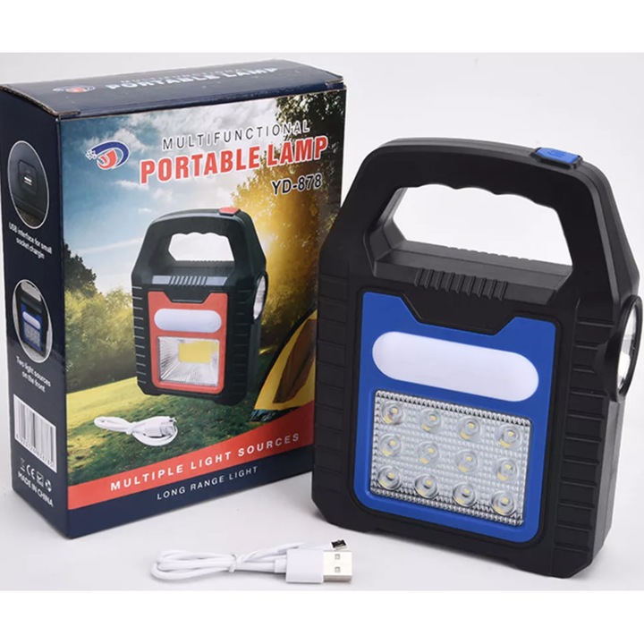 Lampa camping YD-878A cu incarcare solara