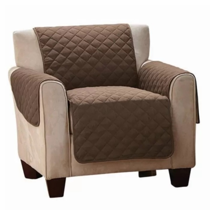 Digital One SP00556 fotelhuzat, mikroszálas-poliészter, csokoládébarna, egyszemélyes