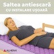 Saltea Antiescara Cu Compresor Silentios, Alhena® HF6001/HF608, 200 x 90 cm, Saltea Pentru Escare Cu Mod Alternativ Si Static, Saltea Medicala Cu Celule De Aer, Sistem Antiescare Complet, Pompa Inclusa, Pentru Pacienti Imobilizati, Uz Medical, Mov