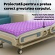 Saltea Antiescara Cu Compresor Silentios, Alhena® HF6001/HF608, 200 x 90 cm, Saltea Pentru Escare Cu Mod Alternativ Si Static, Saltea Medicala Cu Celule De Aer, Sistem Antiescare Complet, Pompa Inclusa, Pentru Pacienti Imobilizati, Uz Medical, Mov