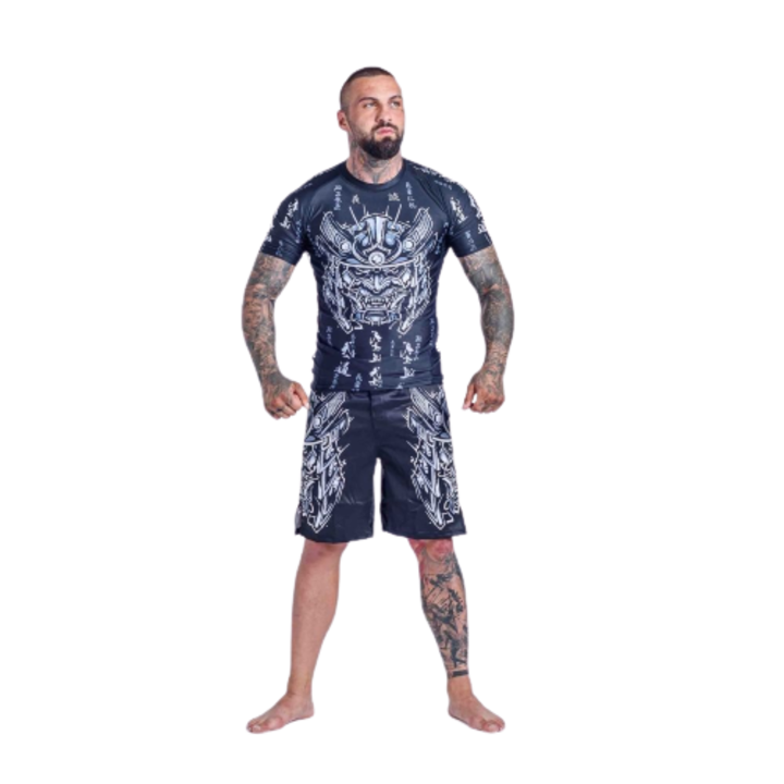 Rash Guard Knockout szamuráj, Fekete