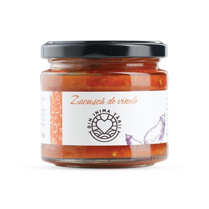 Zacusca de vinete, Din Inima Tarii, 200 g