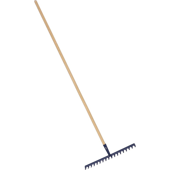 Гребло Kotarbau, с 18 зъба, Дърво/Метал, 153 см, Кремаво/Тъмносин