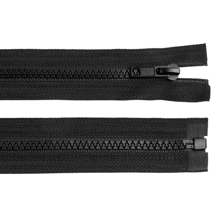 Fermoar plastic detasabil Crisalida, lungime 140 cm, Negru