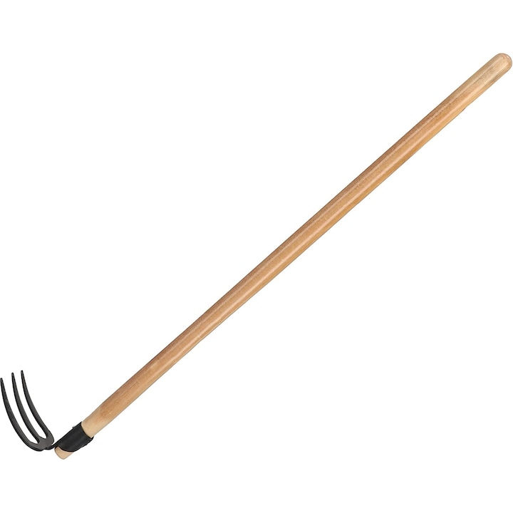 Furca, Kotarbau, Lemn/Metal, 111 cm, Negru/Bej