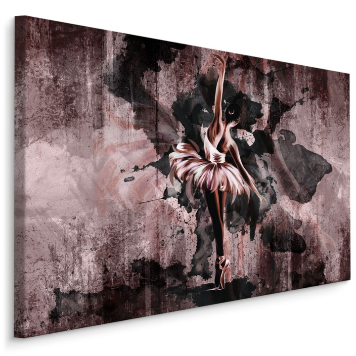Картина за стена Балерина Абстрактно изкуство 120см x 80см Канава, Танцьорка, Декорация на стена, Абстрактна тема