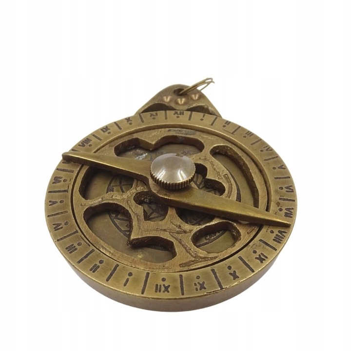 Breloc Astrolab, din alama, 6.5cm