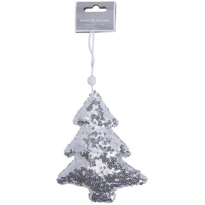 Decoratiune de Craciun, 9 cm, Argintiu