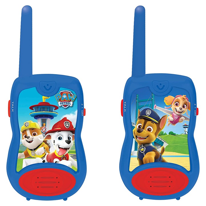 Set statie Walkie Talkie, Lexibook, Plastic, Raza de actiune 120 m, Multicolor