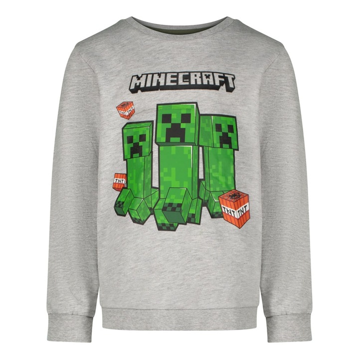Bluza pentru copii Minecraft Creeper Trio TNT, Multicolor