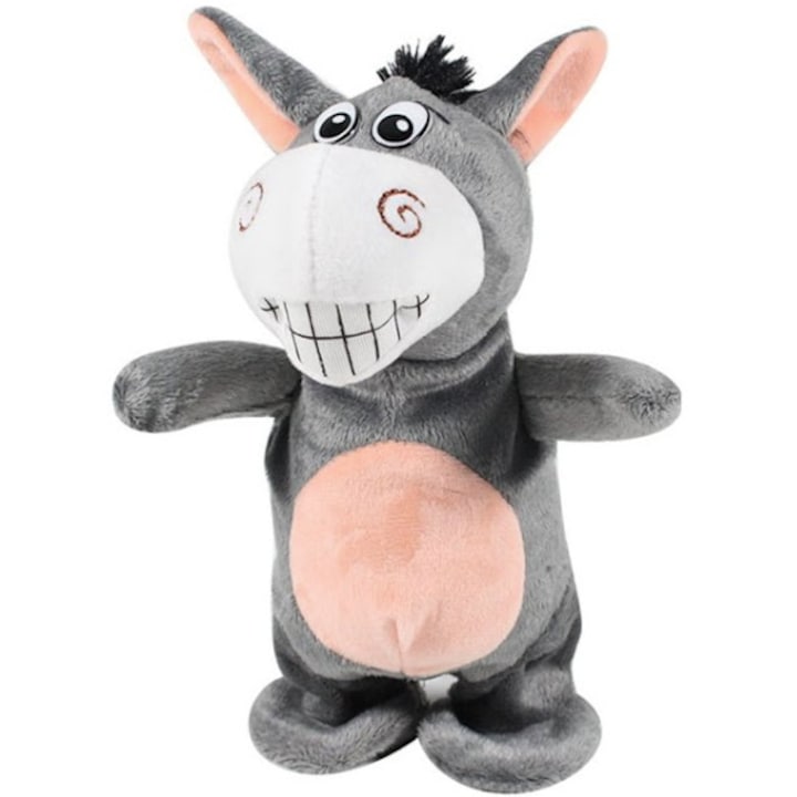 Jucarie interactiva magarus mic cu 2 functii Merge la plimbare si imita sunete