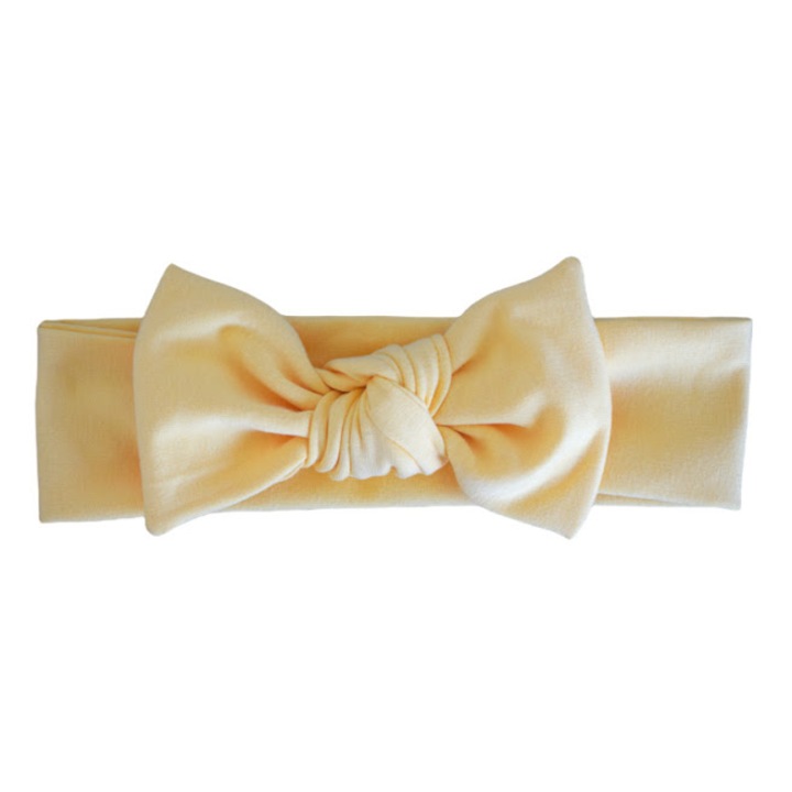 Bentita cu fundita, Toska, Bumbac, 36-38 cm, Galben