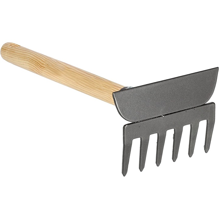 Sapaliga, Kotarbau, Lemn/Metal, 33.6 cm, Bej/Gri