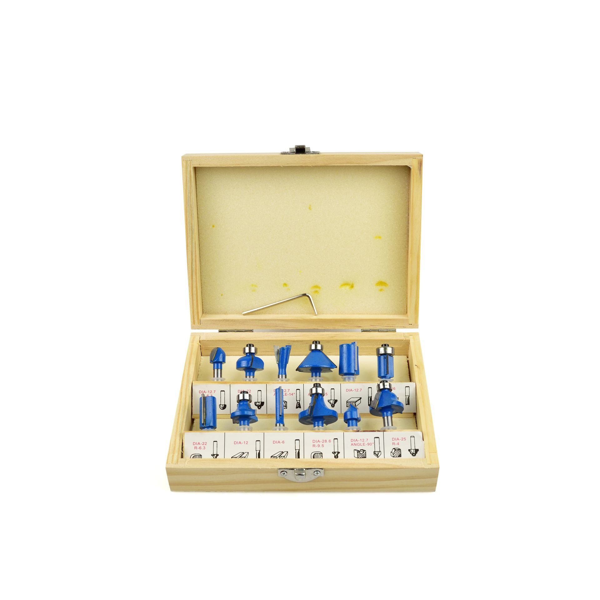 Set freze pentru lemn, 12 elemente, Geko G01201 - eMAG.ro