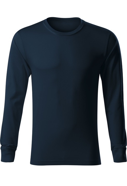 Bluza unisex, Bumbac Pre-Shrunk, Maneci lungi cu mansete, Bleumarin