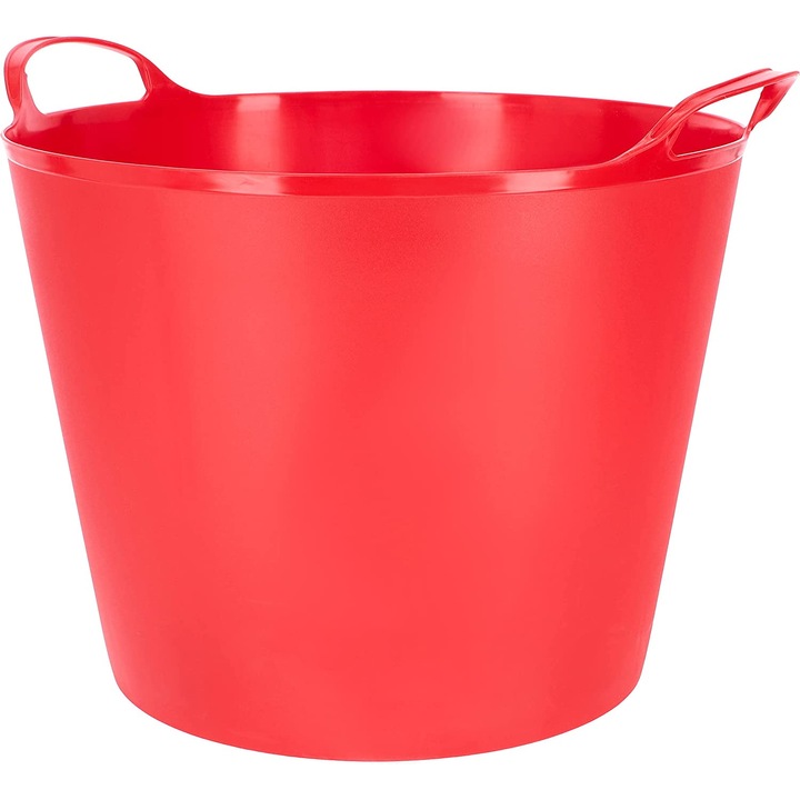 Cos Flexibil cu Manere, Kotarbau, 30 L, Plastic, 485x350mm, Rosu