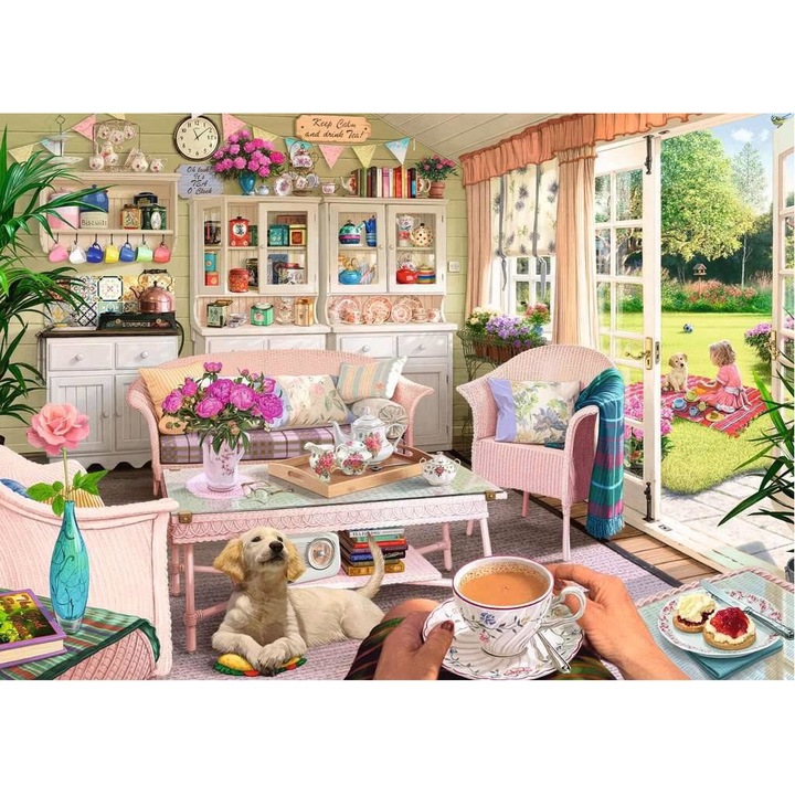 Ravensburger - Puzzle Olvassa el: Teaház 1000 - 1 000 darab