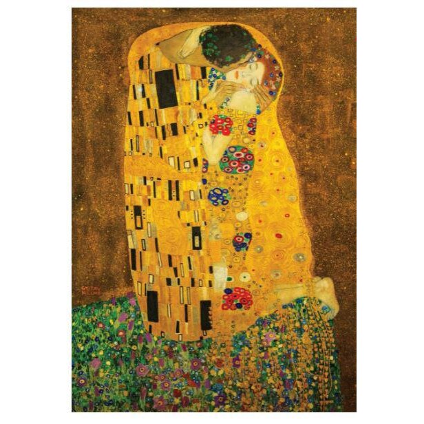 1000 Teile Puzzle – Gustav Klimt „Feld Mit Mohn“, 73,5 X 51 Cm, In Stabiler Box Mit Poster