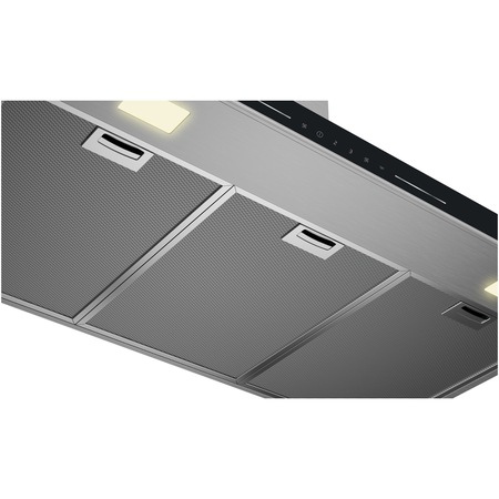 Hota incorporabila decorativa Beko BHCB96641BBHS, Putere de absorbtie 715 m3/h, HeatSense, Air Cleaning Mode, 1 motor,Booster, Lumina ajustabila, Negru