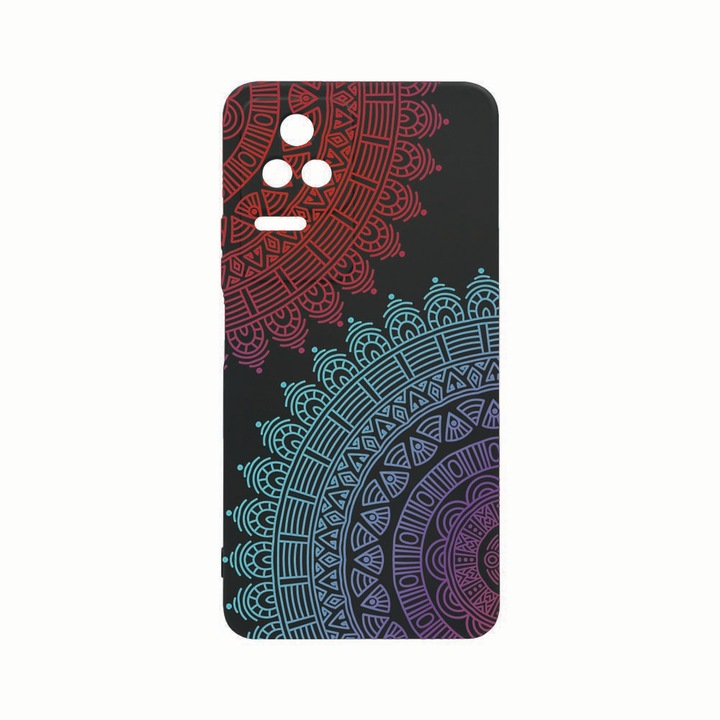 Силиконов калъф Unique за Xiaomi Poco M5s, Non Figurative, Rezistenta la uzura, защита на камерата, Black c-B 176