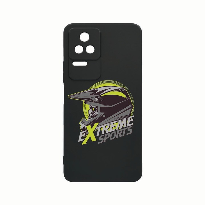 Силиконов калъф Unique за Xiaomi Poco M5s, Extreme Sport, Rezistenta la uzura, защита на камерата, Black c-B 820