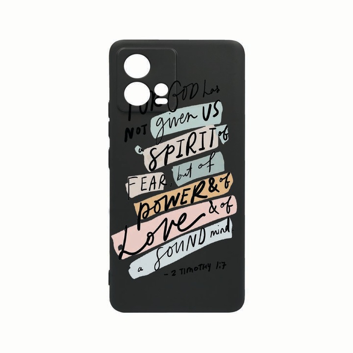 Силиконов калъф Unique за Motorola Edge 30 Fusion, Bible, Rezistenta la uzura, защита на камерата, Black c-B 481