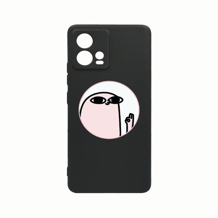 Силиконов калъф Unique за Motorola Edge 30 Fusion, Meme, Rezistenta la uzura, защита на камерата, Black c-B 658