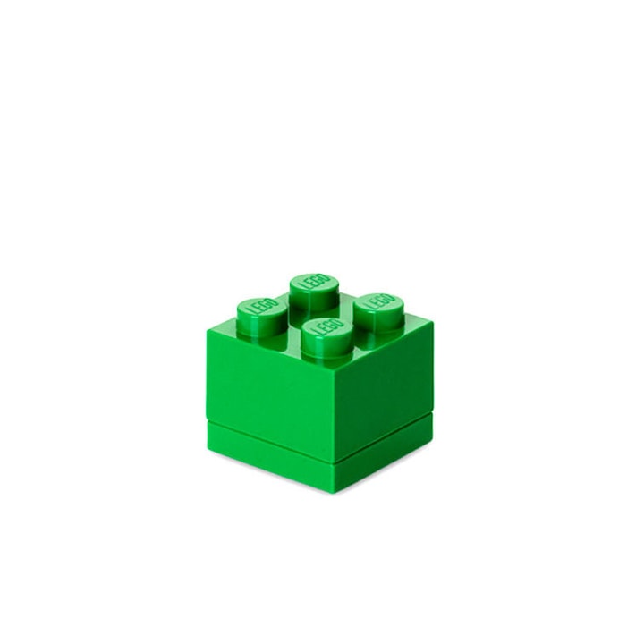 LEGO мини кутия за съхранение 2x2 тъмнозелена