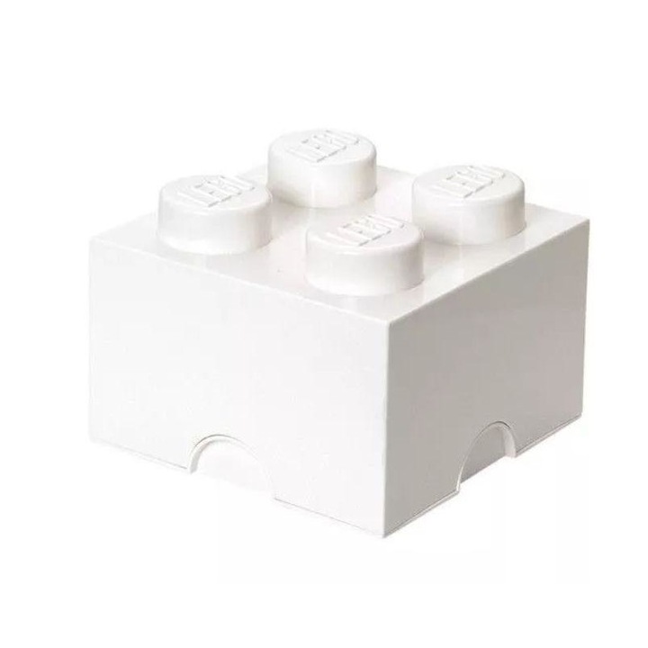LEGO кутия за съхранение 2x2 бяла