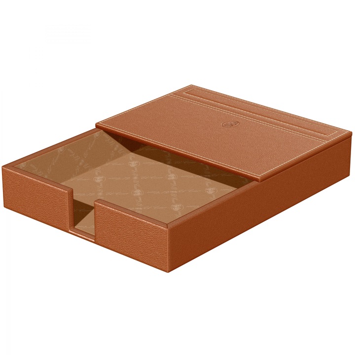 Suport cub hartie, din piele maro, El Casco