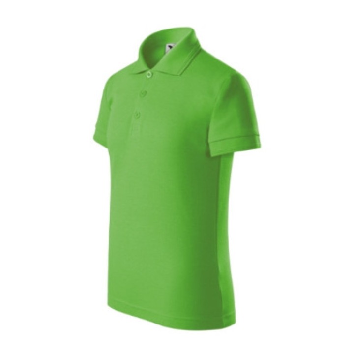 Galléros póló gyerek Pique Polo 222 almazöld 110 cm/4 éves méret