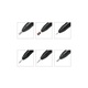 Pila electrica pentru unghii Miley, 20000rpm, 10W, 6 capete, 6 cilindrii, Roz