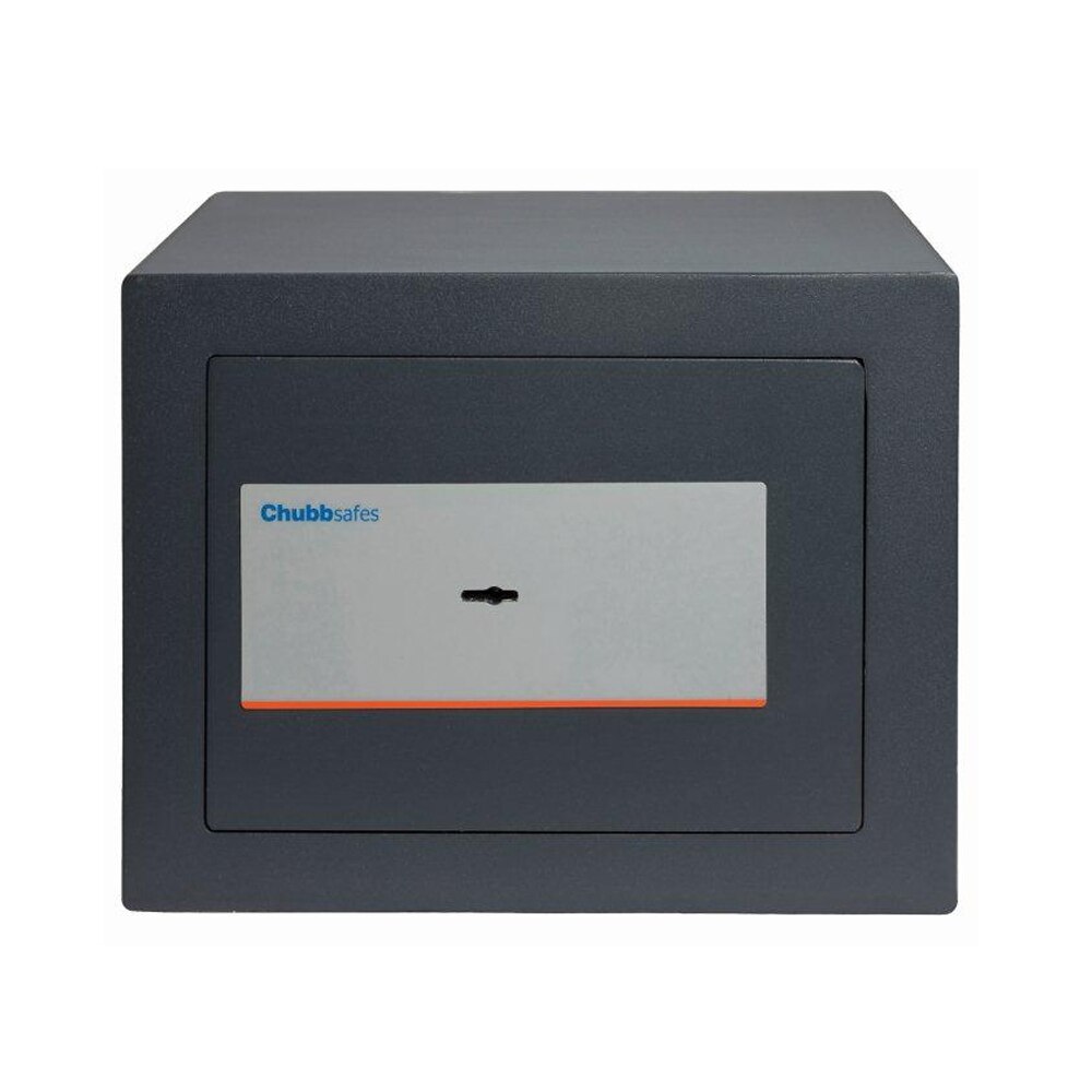 Seif blocare cu cheie, protectie bani si valori, model AHA+ 2 KL CHUBB, 270x350x345 mm, antracit