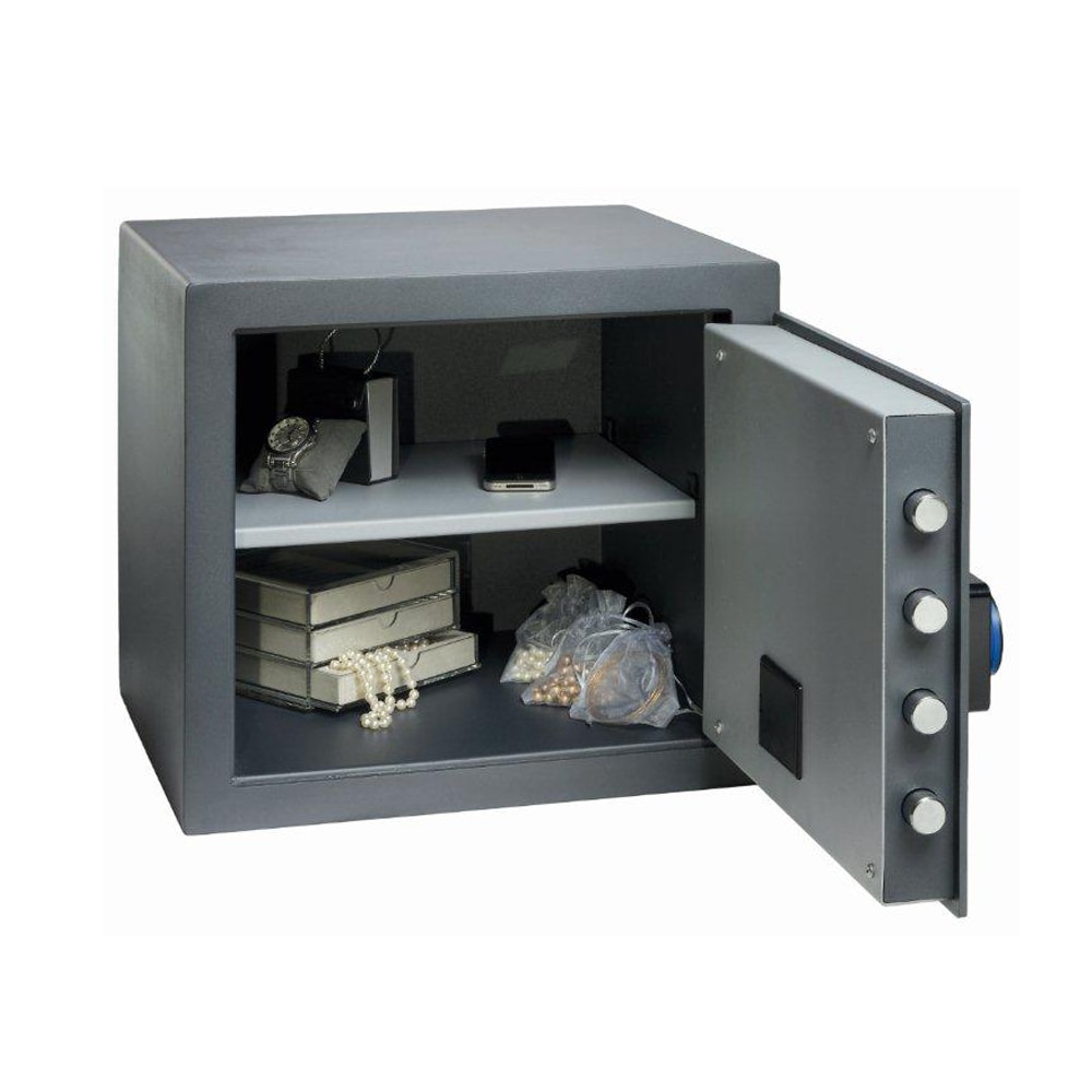 Seif blocare electronica programabila, protectie bani si valori, model AHA+ 4 EL CHUBB, 410x460x395 mm, antracit