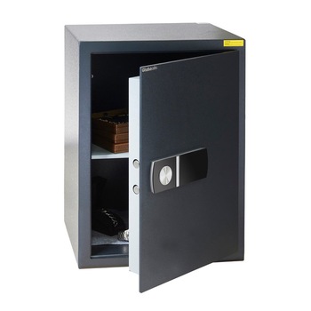 Seif blocare electronica programabila, protectie bani si valori, model AHA+ 6 EL CHUBB, 610x460x395 mm, antracit Seif blocare electronica programabila, protectie bani si valori, model AHA+ 6 EL CHUBB, 610x460x395 mm, antracit