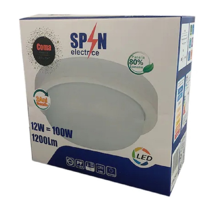 Kültéri LED fali lámpa Rotunda fi180, 12W=100W, 3000K, meleg fény, IP65 védelemmel