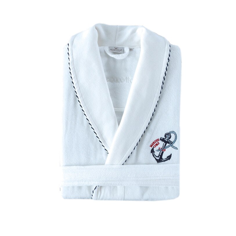 Halat Sea Star pentru barbati marimea XL, culoare alb, din bumbac organic
