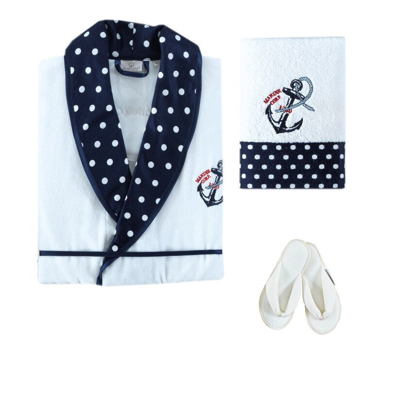 Set de baie Sea Star pentru femei marimea S, culoare alb din bumbac organic