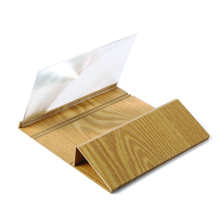Nagyító 3D fa modellel Mdf effektus mobiltelefonokhoz