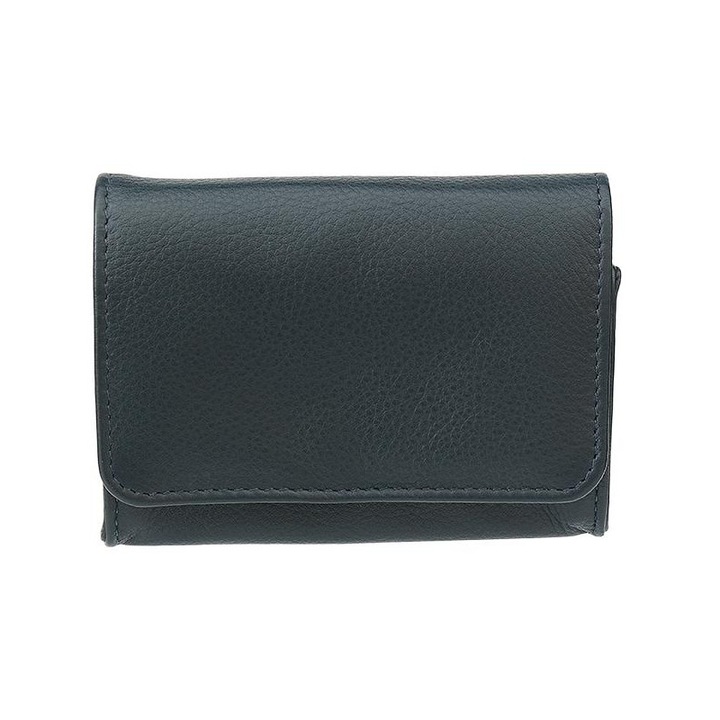 Portofel tutun, Peterson, Stand Up, Avoca, Piele naturala, Negru