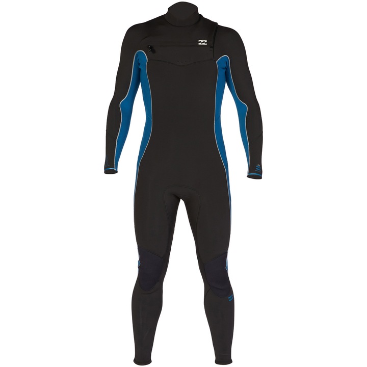 Costum de surf barbati Absolute Billabong, fermoar piept, 4/3 mm, marimea L, bleumarin/negru