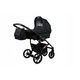 Детска количка Baby Lux, Екологична кожа/Алуминий, Регулируема, Устойчива, Черен