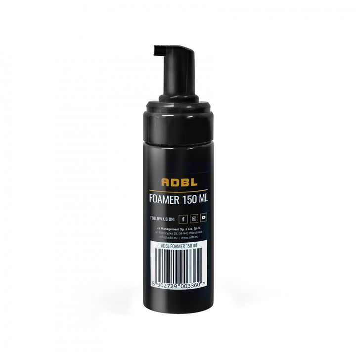 Recipient pentru spumare ADBL, 150ml, Negru
